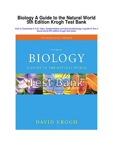 Download Biology  A Guide to the Natural World  5th Edition PDF Doc